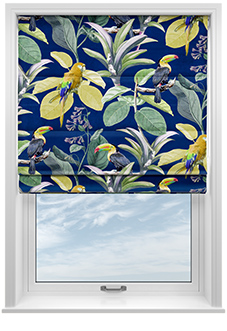 Parrot, Mangrove - Motorised Roman Blind